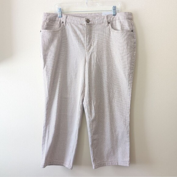 Christopher & Banks The Perfect Jean Shaped Fit Mid Rise Crop Jeans Size 16 - Picture 1 of 6